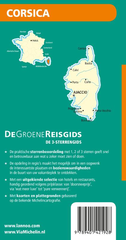 De Groene Reisgids - Corsica achterkant