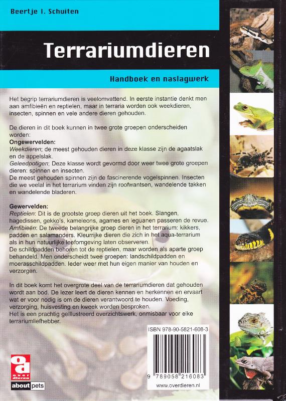 Over Dieren - Terrariumdieren achterkant