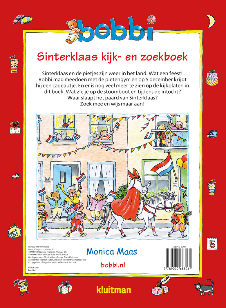 Sinterklaas kijk- en zoekboek / Bobbi achterkant