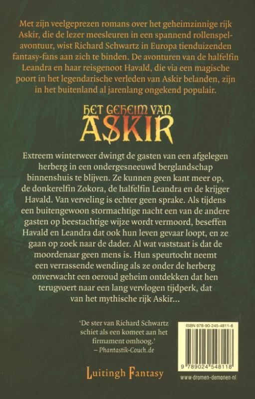 De eerste hoorn / Het geheim van Askir / 1 achterkant