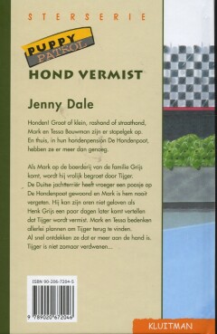 Hond vermist / Puppy Patrol achterkant