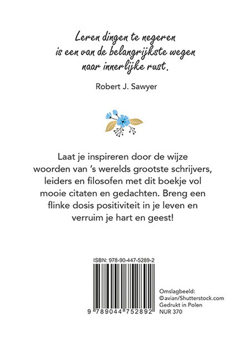 Rust - Inspirerende gedachten en citaten voor elke dag / Inspirerende gedachten en citaten voor elke dag achterkant