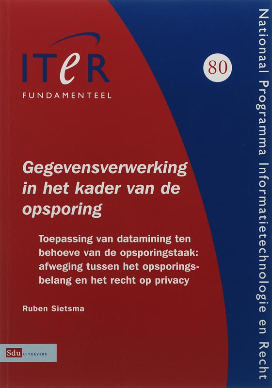 ITeR-reeks 80 -   Gegevensverwerking in het kader van de opsporing