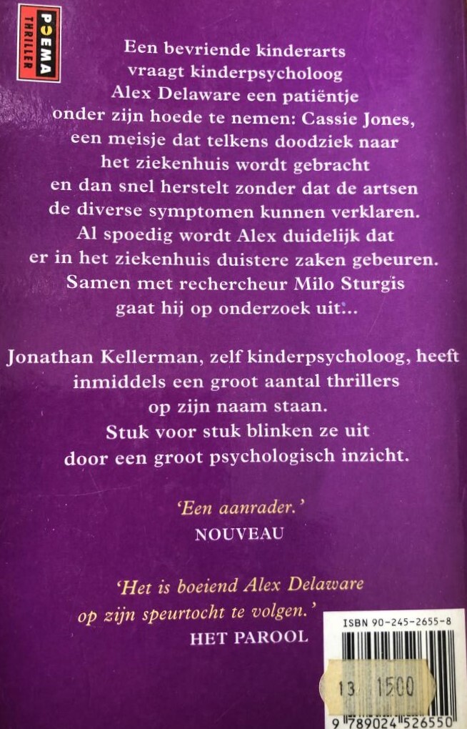 Duivelsdans / Poema thriller achterkant