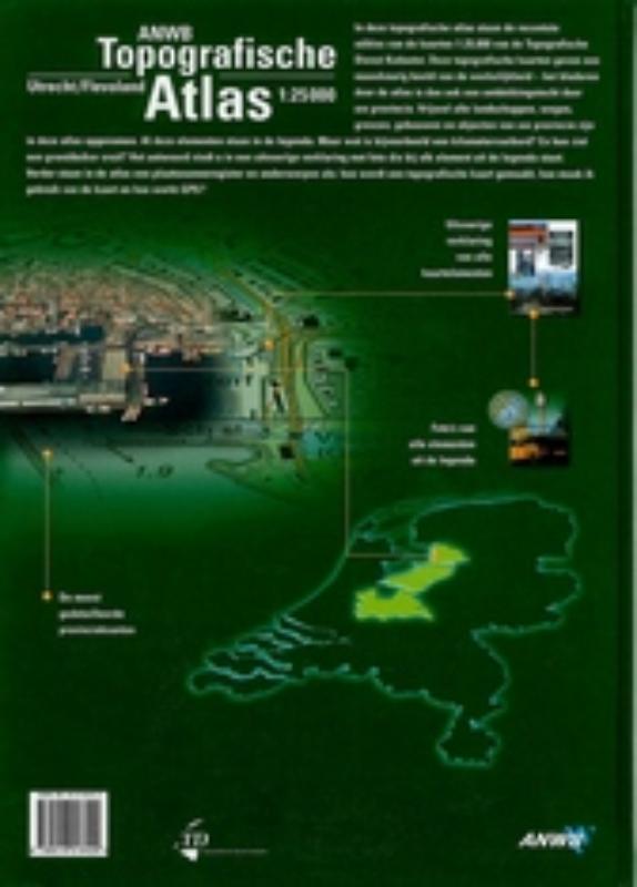 Utrecht ; Flevoland / ANWB topografische wandelkaart achterkant