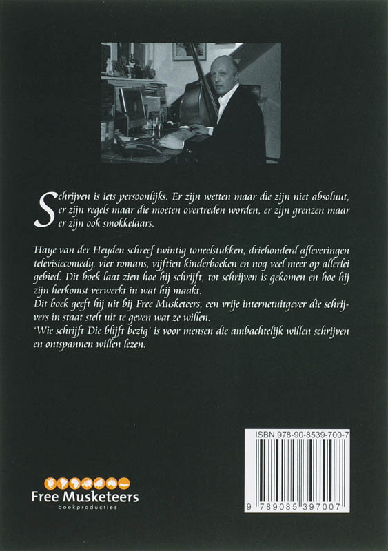 Wie Schrijft Die Blijft, Bezig achterkant