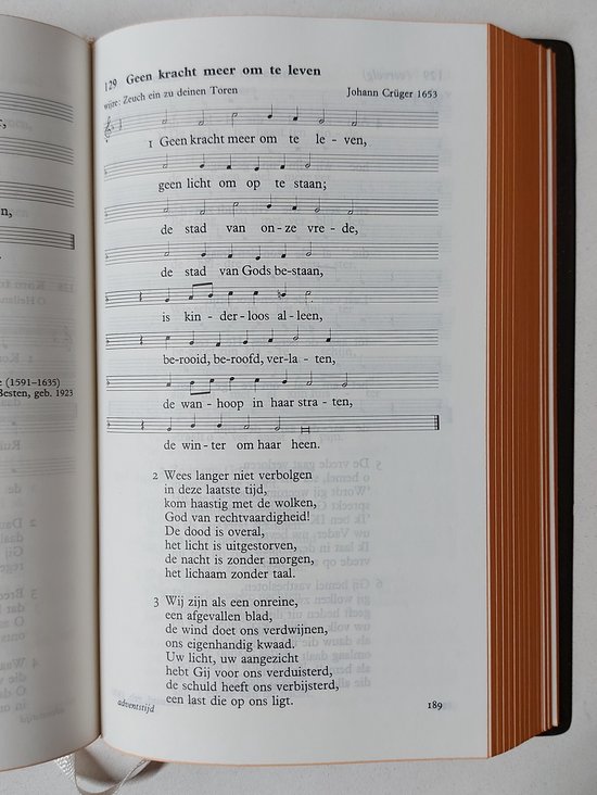 Liedboek voor de Kerken (editie 1973) groot edelskai kleursnede zwart