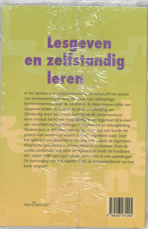 Lesgeven en zelfstandig leren achterkant