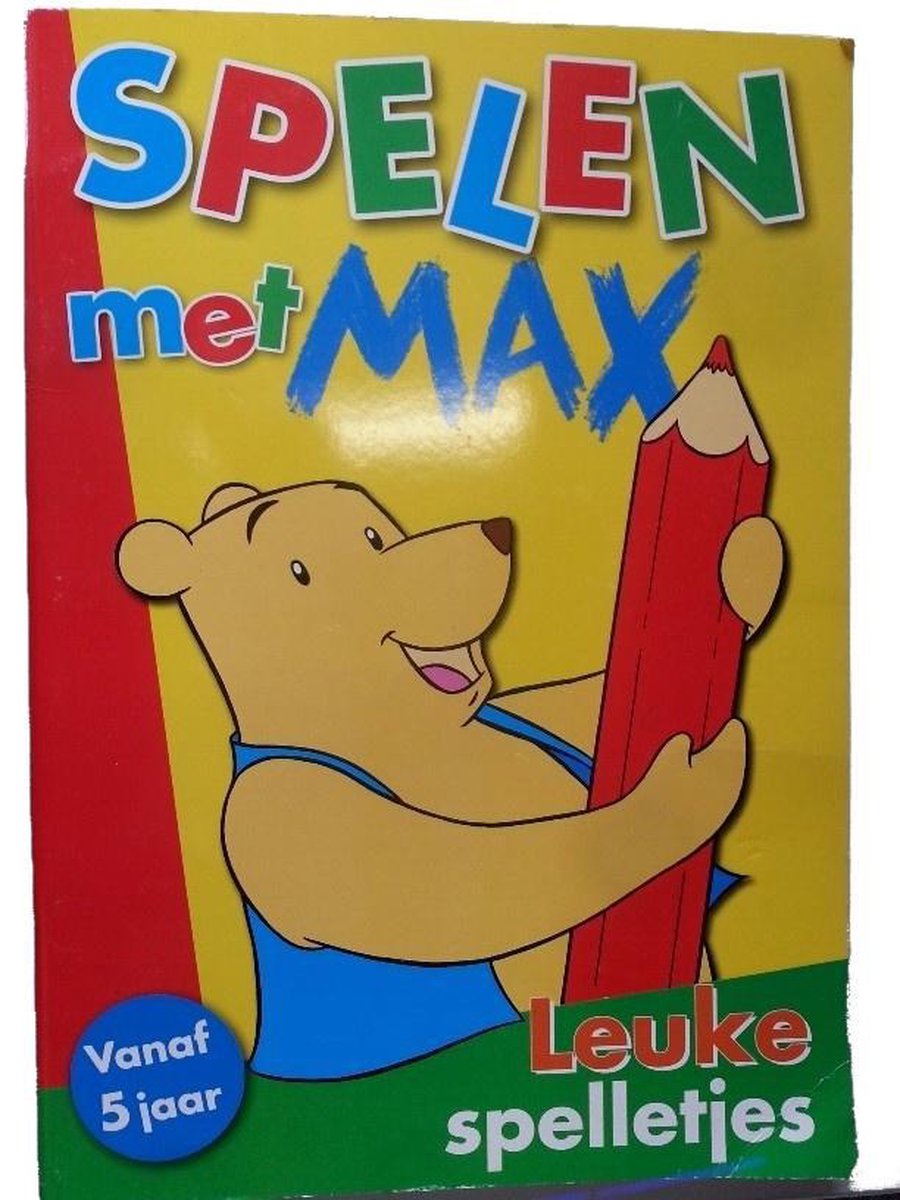 Non-branded Spelletjesboek Voorgekleurd Spelen Met Max