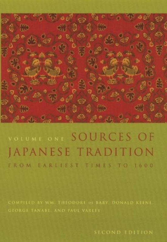 Wm. Theodore De Bary Sources Of Japanese Tradition