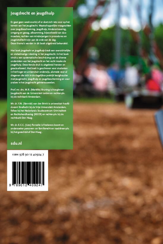 Jeugdrecht en jeugdhulp / Tiende, herziene druk achterkant