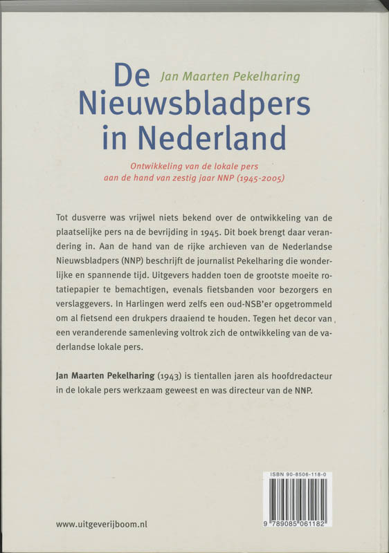 Nieuwsbladpers In Nederland achterkant