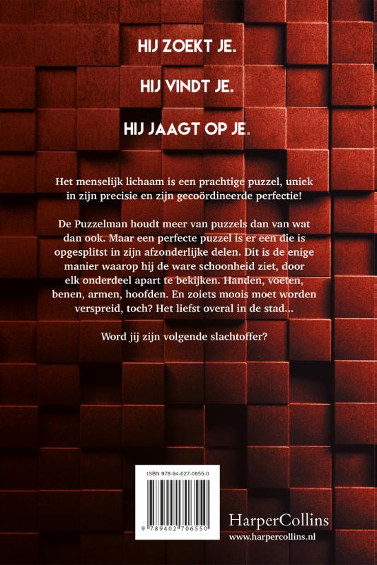 De puzzelman / Angelica Hensley / 1 De puzzelman / Angelica Hensley / 1 achterkant