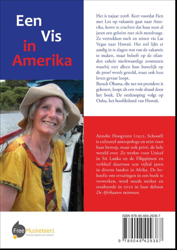 Een vis in Amerika achterkant