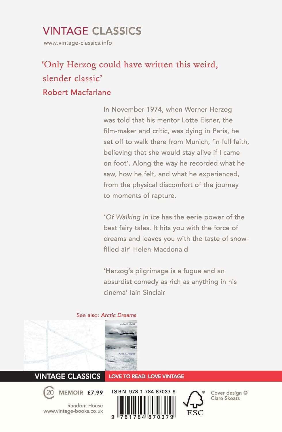 Of Walking in Ice achterkant