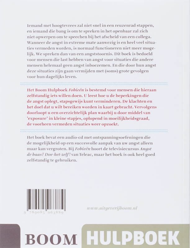 Fobieën / Boom Hulpboek Fobieën / Boom Hulpboek achterkant