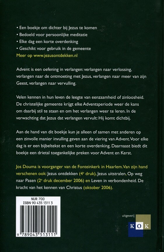 Jezus ontdekken in adventstijd achterkant