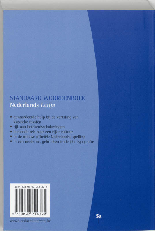 Standaard woordenboek Nederlands Latijn achterkant