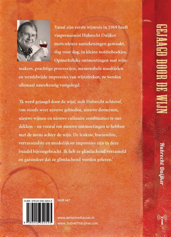 Gejaagd door de wijn Gejaagd door de wijn achterkant