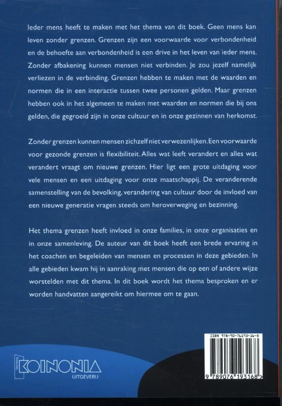 Nieuwe tijden, nieuwe grenzen achterkant