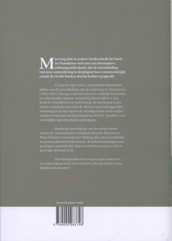Het boek in Vlaanderen sinds achterkant