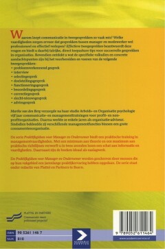 Effectieve tweegesprekken / Praktijkgidsen voor manager en ondernemer achterkant