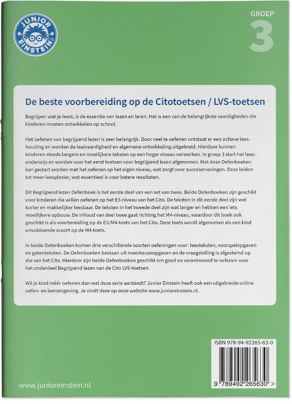 (1) Groep 3 / Begrijpend lezen / Oefenboek achterkant