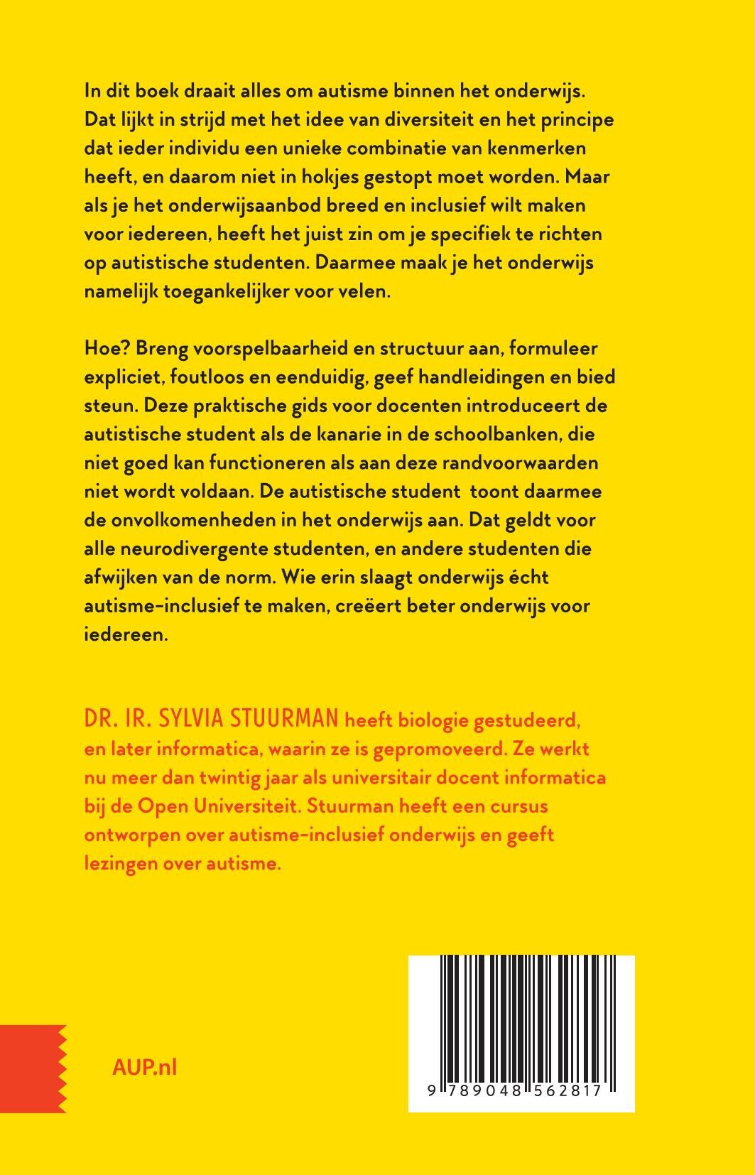 De kanarie in de schoolbanken achterkant