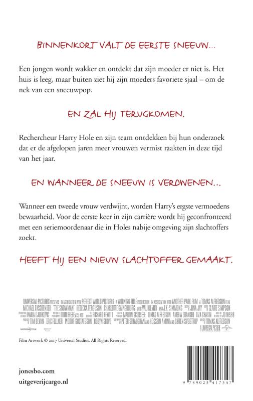 De sneeuwman / Harry Hole achterkant