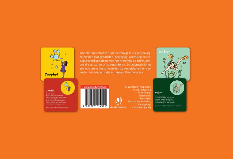 Ademspelkaarten voor kinderen / Kinderyoga achterkant