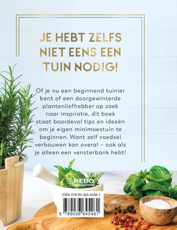 Mijn minimoestuin achterkant