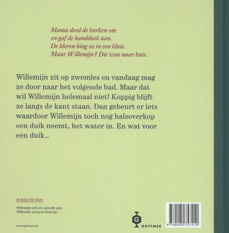 Willemijn wil niet zwemmen / Willemijn achterkant