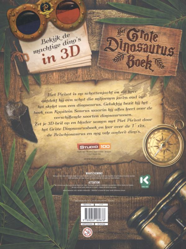 Het grote dinosaurusboek / Piet Piraat achterkant