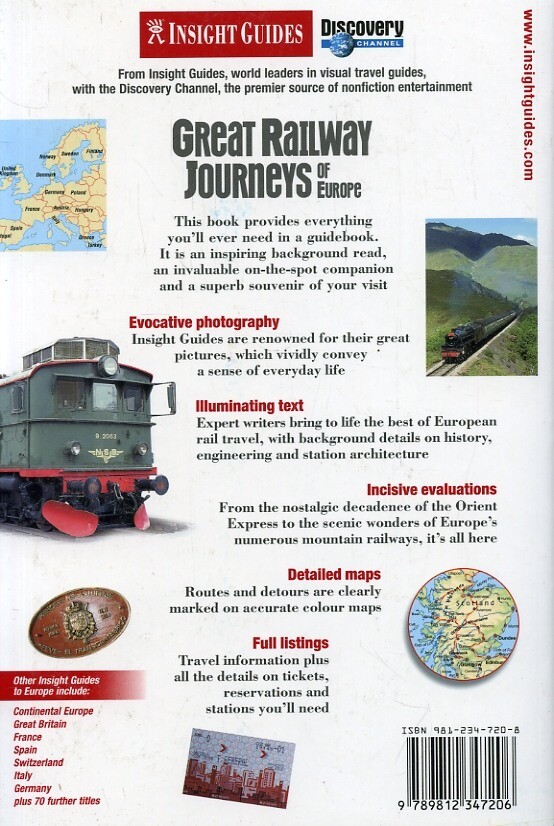 Great Railway Journeys Of Europe / Insight Guides achterkant