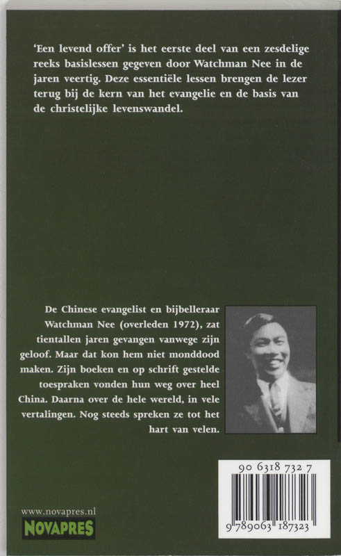 LEVEND OFFER, EEN          BL1 achterkant