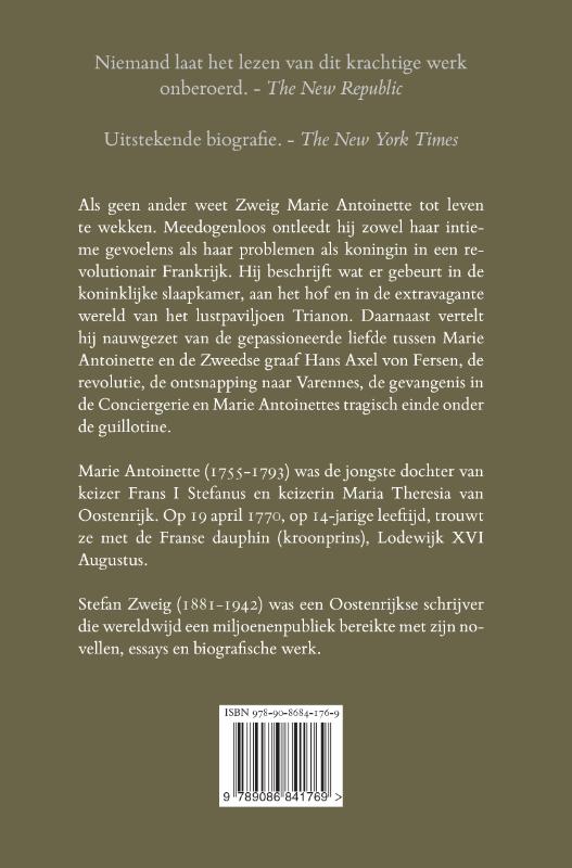 Marie Antoinette achterkant