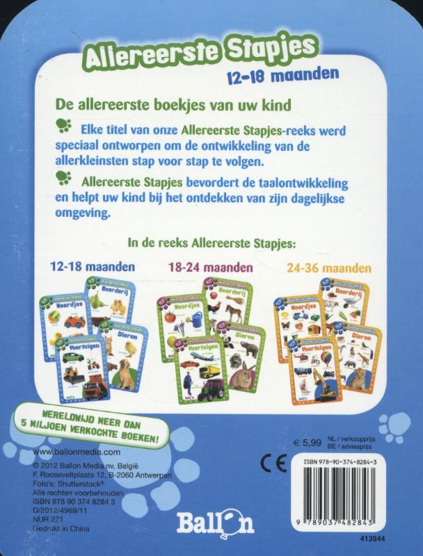 Woordjes / 12-18 maanden / Allereerste stapjes achterkant