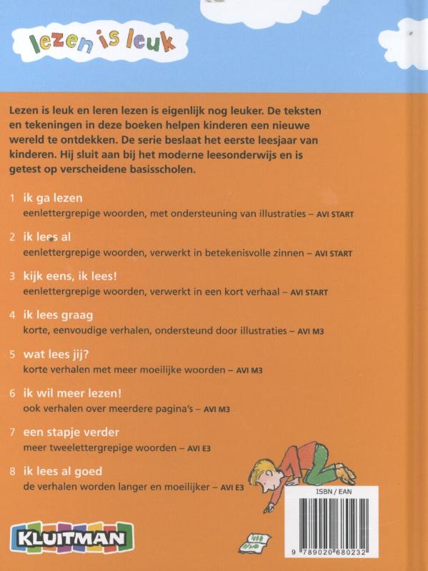 Lezen is leuk - Kijk eens ik lees achterkant