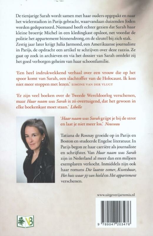 Haar naam was Sarah achterkant