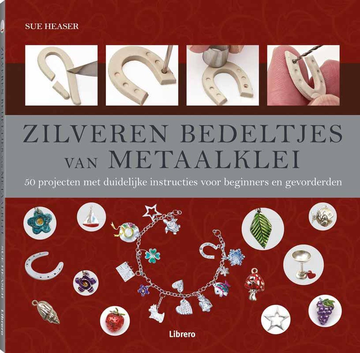 Zilveren bedeltjes van metaalklei