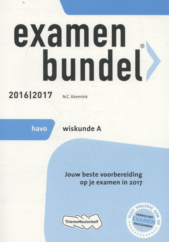 Examenbundel havo Wiskunde A 2016/2017