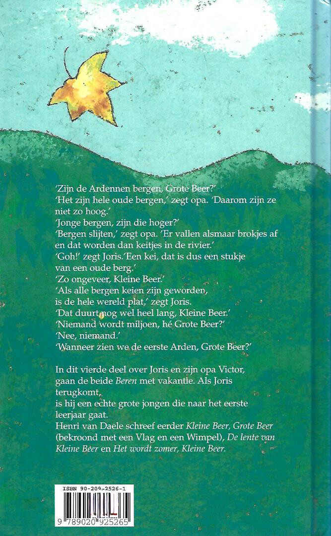 Zeven eikels voor kleine beer achterkant