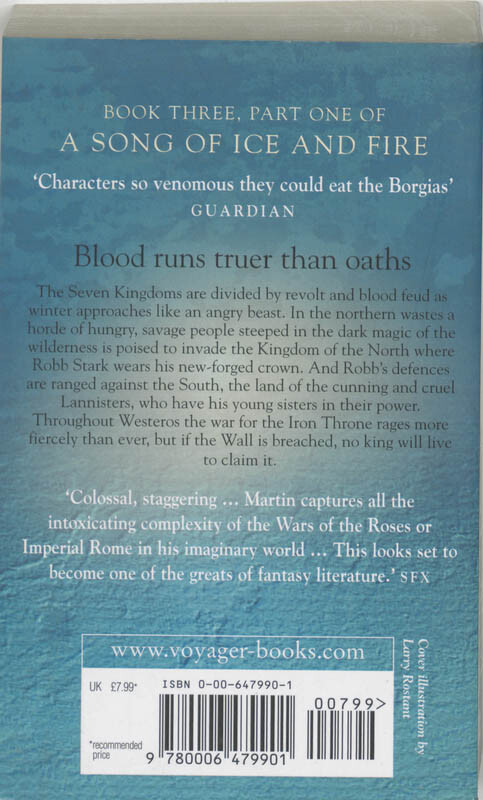 A storm of swords / Game of thrones / 4,1 achterkant