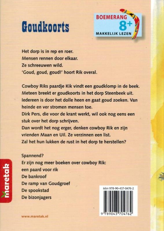 Goudkoorts / Boemerang achterkant