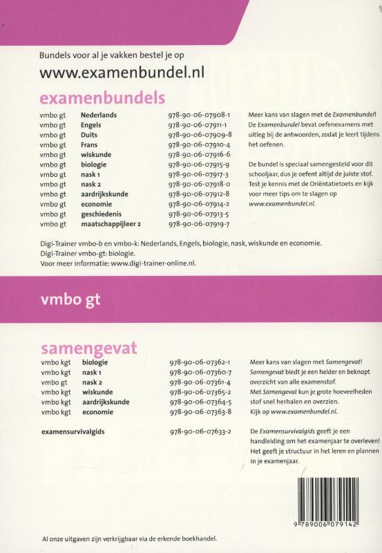 Examenbundel Economie Vmbo gt 2012/2013 achterkant