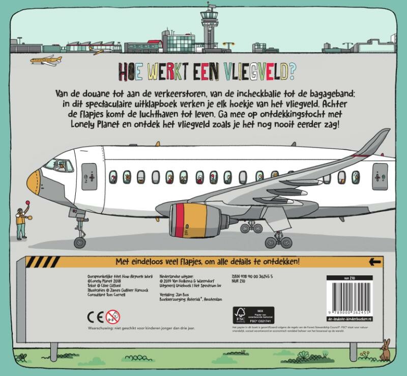 Hoe werkt een vliegveld? / Lonely Planet Junior achterkant