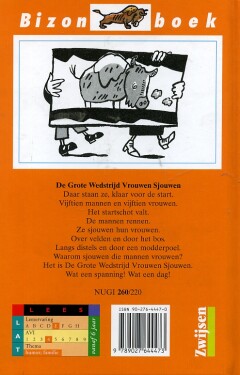 De Grote Wedstrijd Vrouwen Sjouwen / Bizon geel achterkant