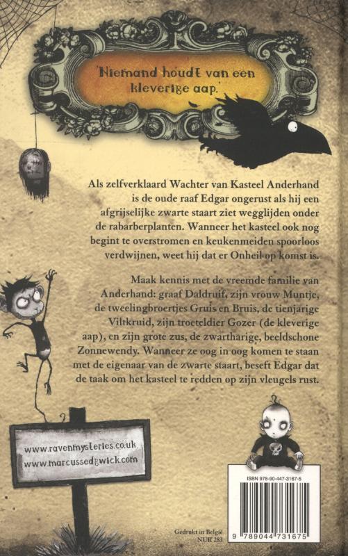 Het griezelige kasteelbeest / De Raafmysteries / 1 achterkant