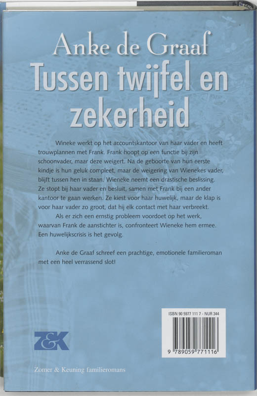 Tussen Twijfel En Zekerheid Tussen Twijfel En Zekerheid achterkant