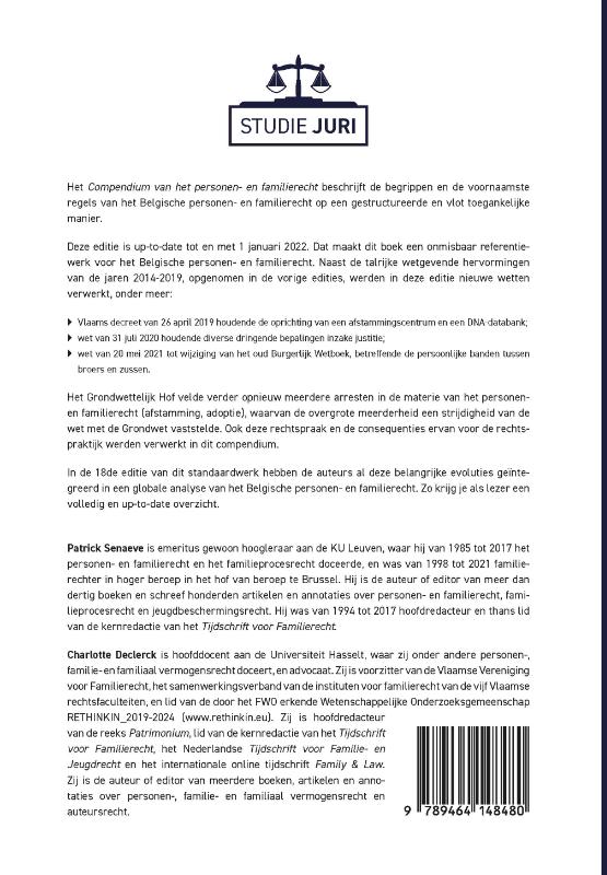 Compendium personen- en familierecht achterkant